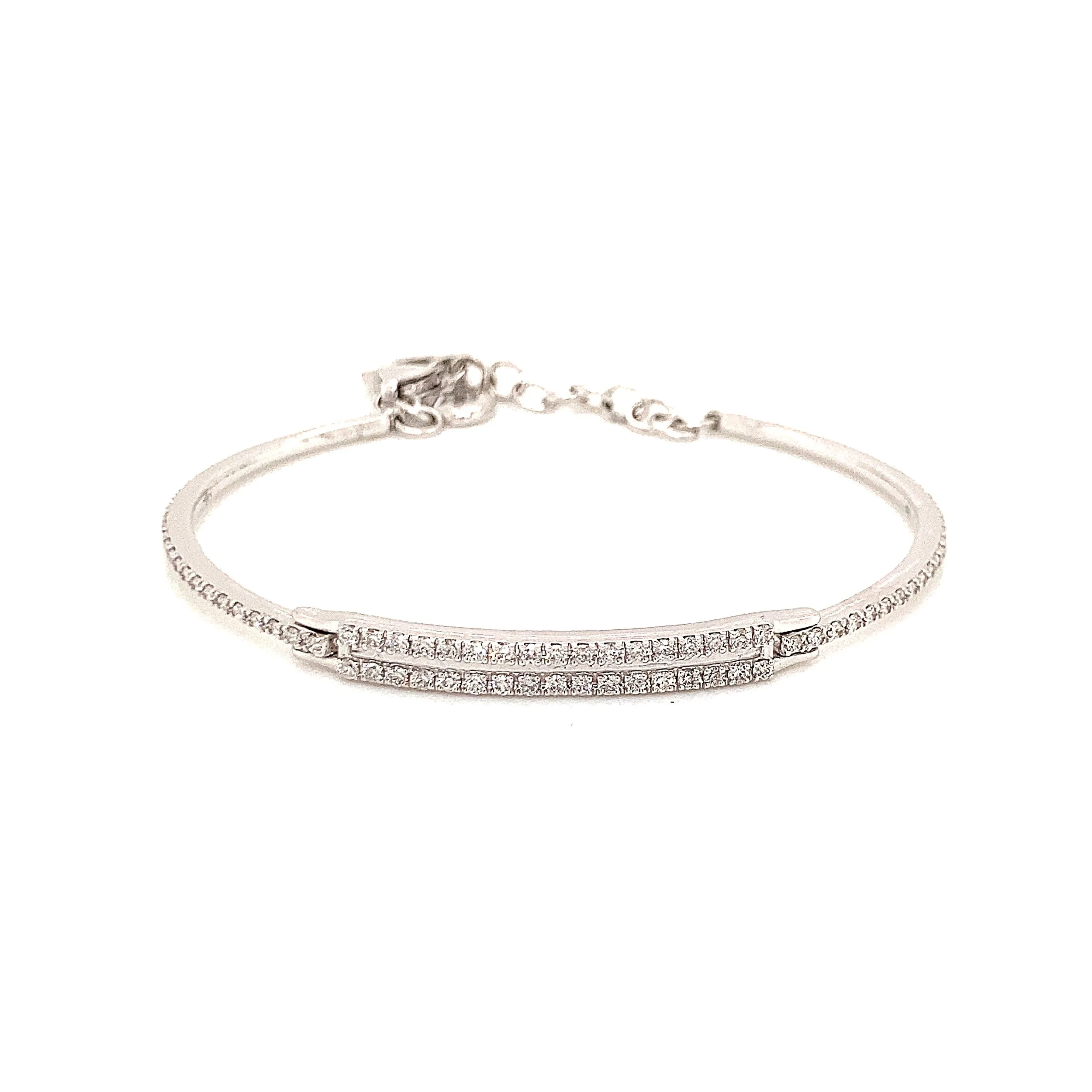 Curved Diamond Bracelet