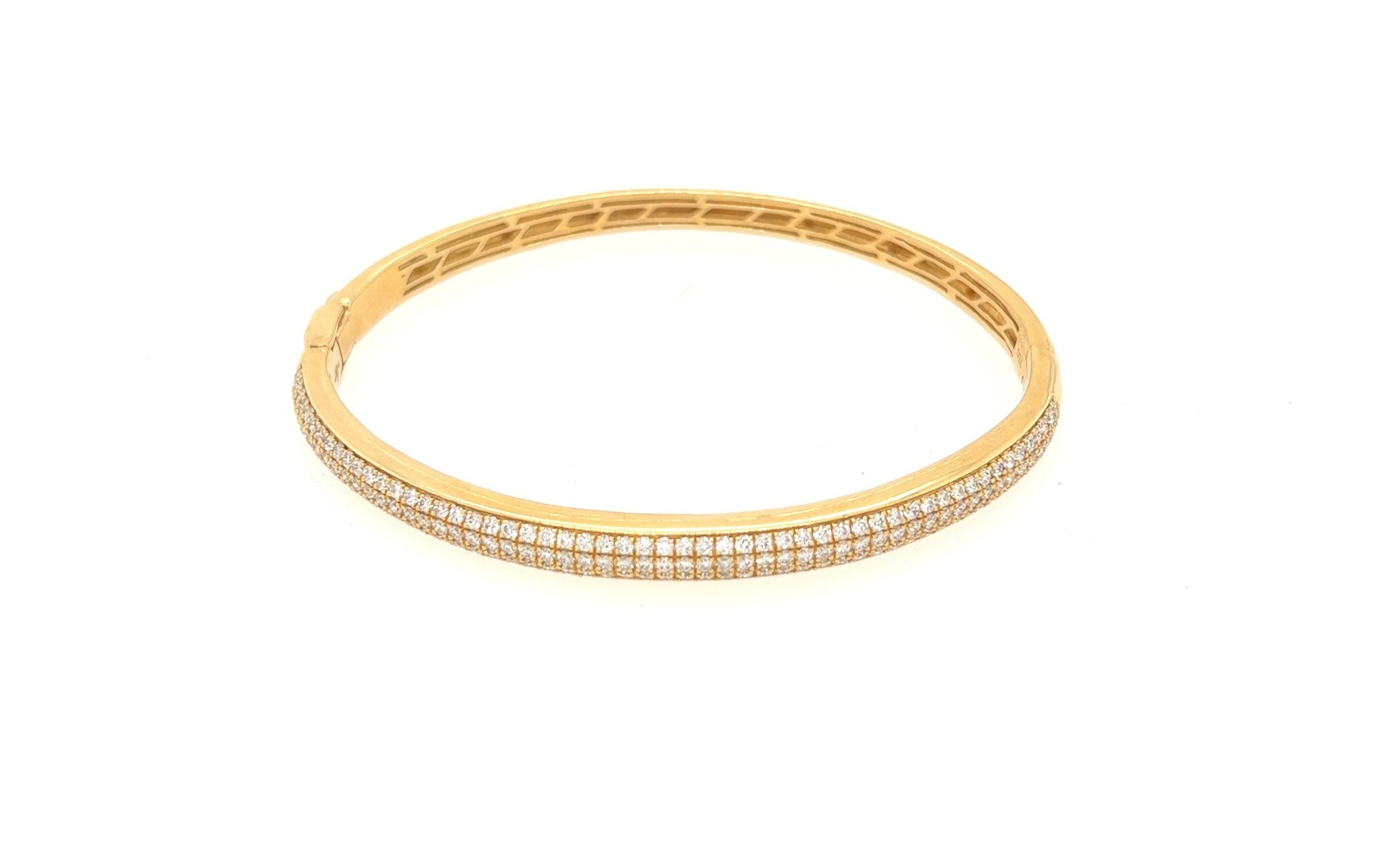 Yellow Gold Diamond Bangle