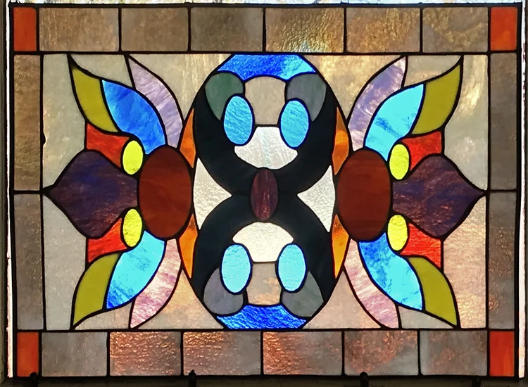24in X 18in Stained Glass Front Door Window Cover The Magic Corner 24in X 18in Stained Glass Front Door Window Cover The Magic Corner