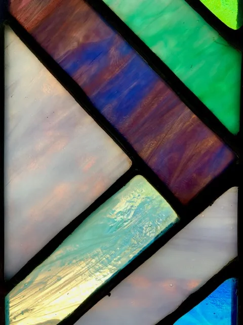 Stained Glass Geometric Panels 8in x 4in individually
