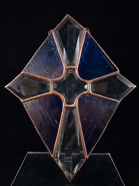 Grandma’s Small Beveled Glass Cross