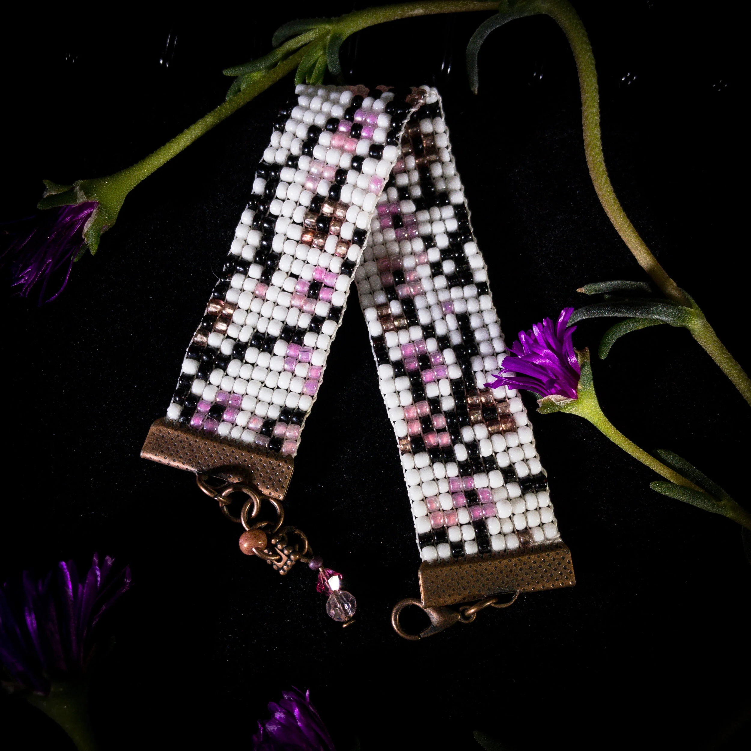 Desert Blooms Woven Beaded Bracelet