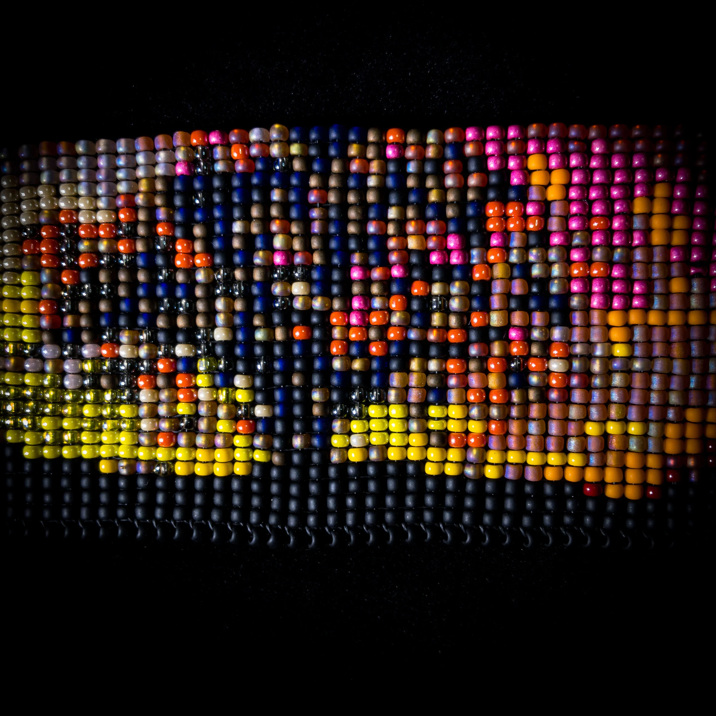 Summer Sunset Woven Beaded Bracelet