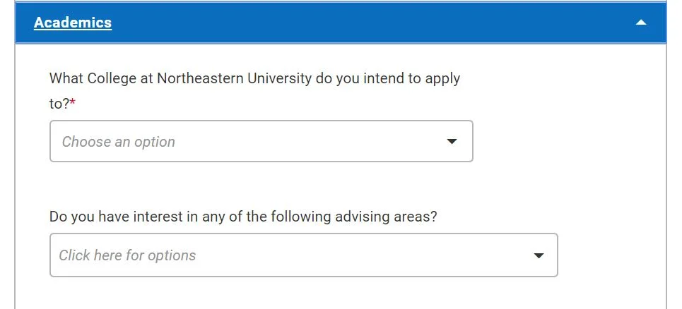 Northeastern University Graduate Application Portal