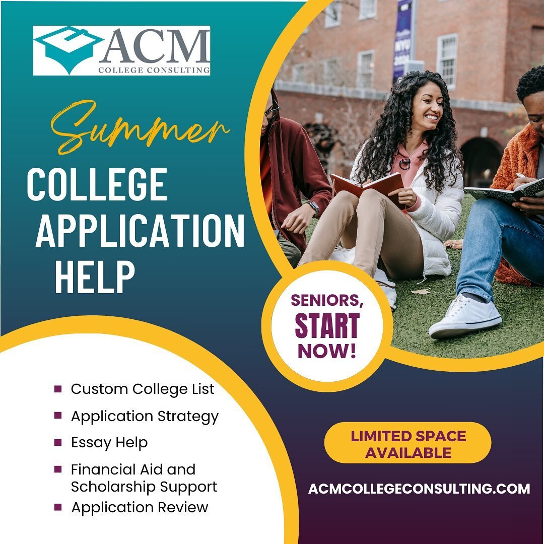 Now is the time to get started if you haven't already! Summer college planning packages available for students applying to universities in the US, UK, Europe and Canada. #collegeplanning #collegeapplications #universityapplications #educationalconsul