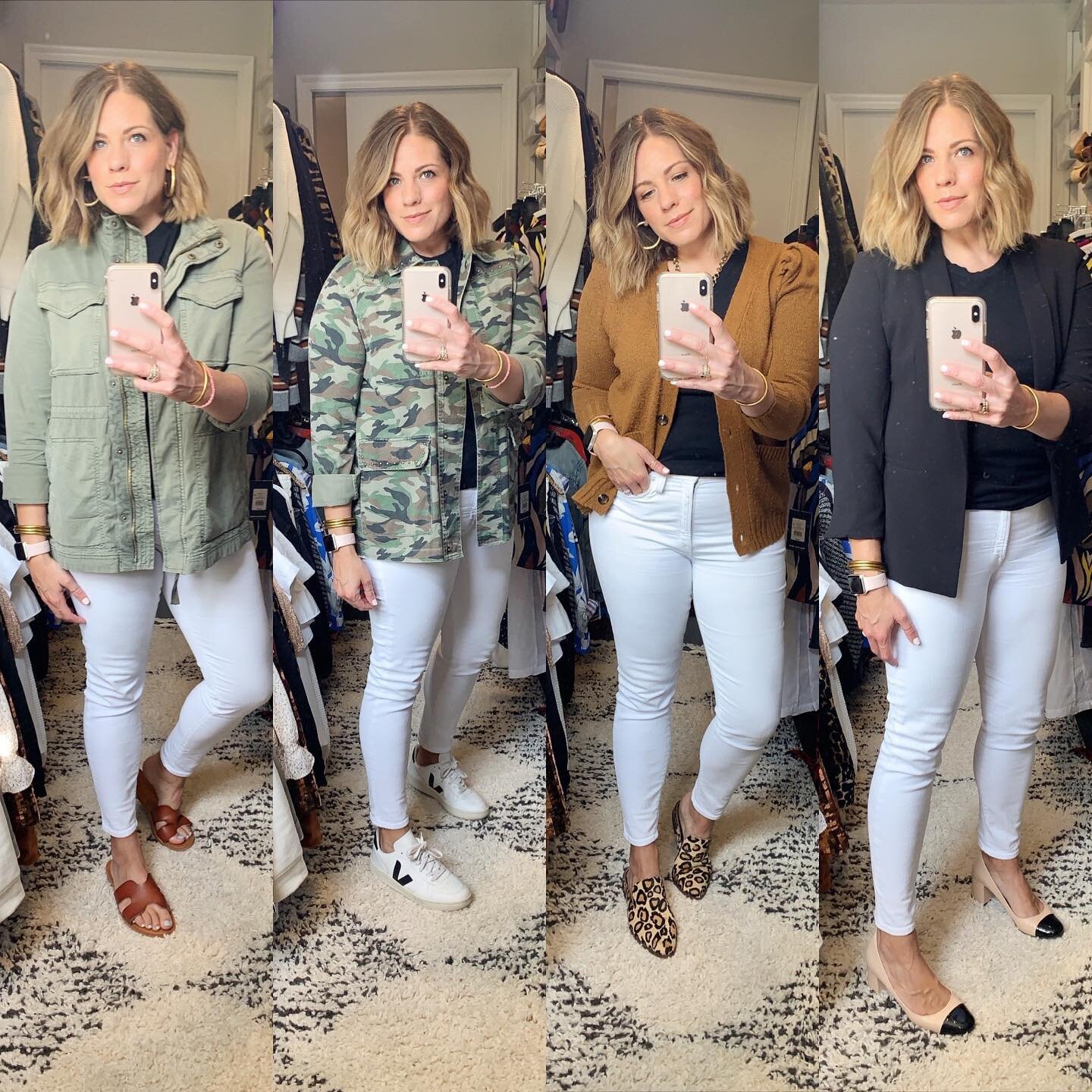 It&rsquo;s officially &ldquo;after Labor Day&rdquo; and YES we are still wearing our white denim! 

.

All you need to transition white denim into fall is a great jacket, some rich fall colors, and keep it &ldquo;light&rdquo; on your feet (check my s