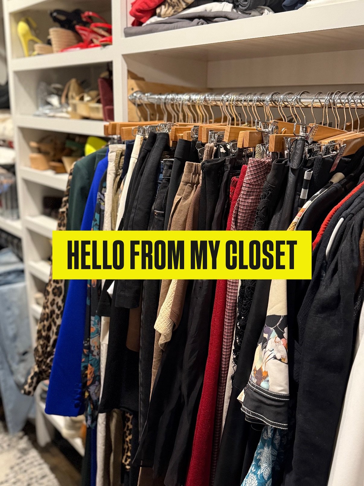 It&rsquo;s not perfect. It&rsquo;s crowded and messy. It&rsquo;s full of neon high heeled shoes, stacks of white t-shirts, necklaces draped on the mirror and so. many. jeans. 

It&rsquo;s my style history: the skirt I bought on Michigan Avenue with m