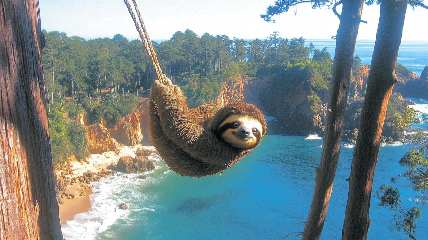 bigfish_A_large_skinny_sloth_gliding_through_the_Redwood_fore_65f0fd93-10a3-480b-82d8-74561901920a_3.png