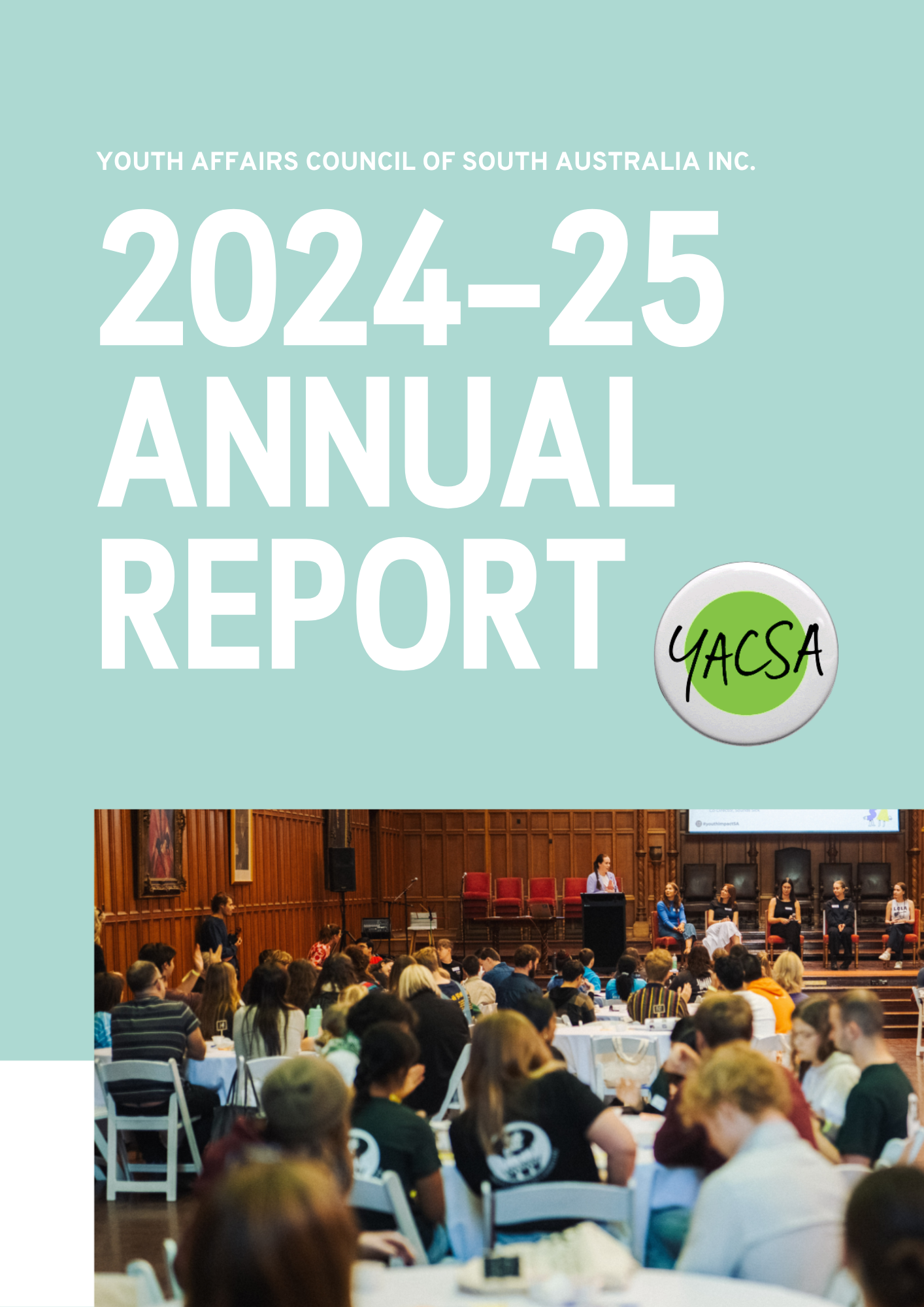 Cover of YACSA's 2024-25 Annual Report