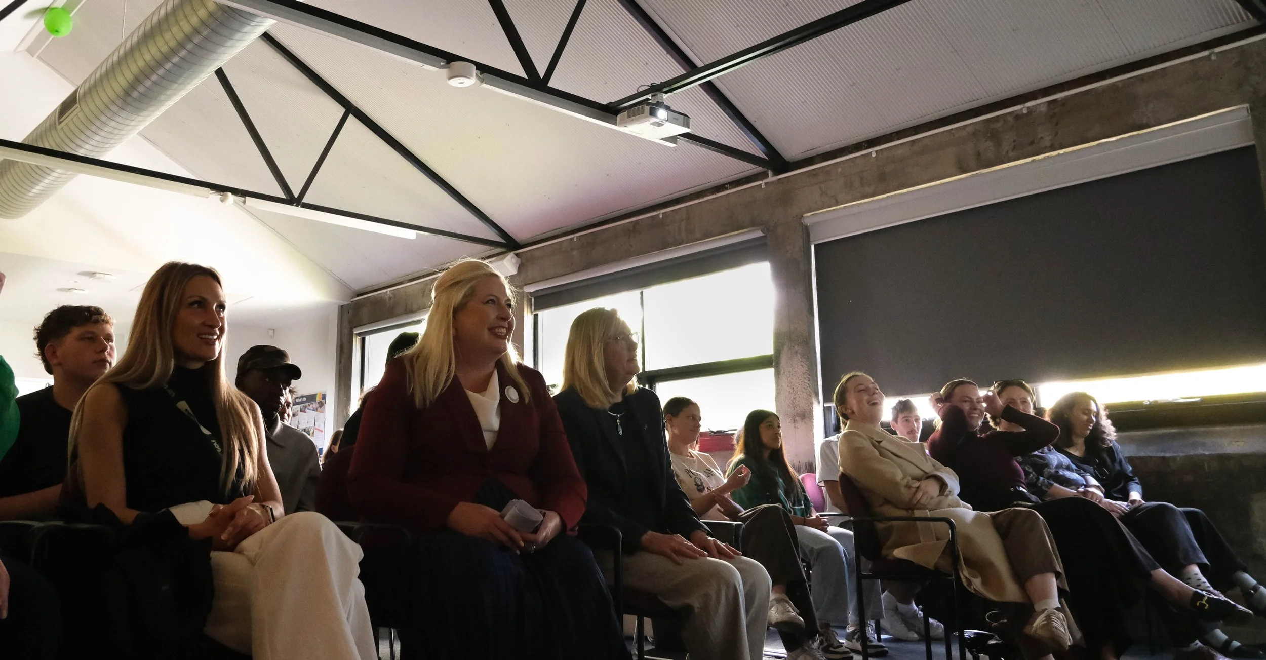 Audience watching showcase