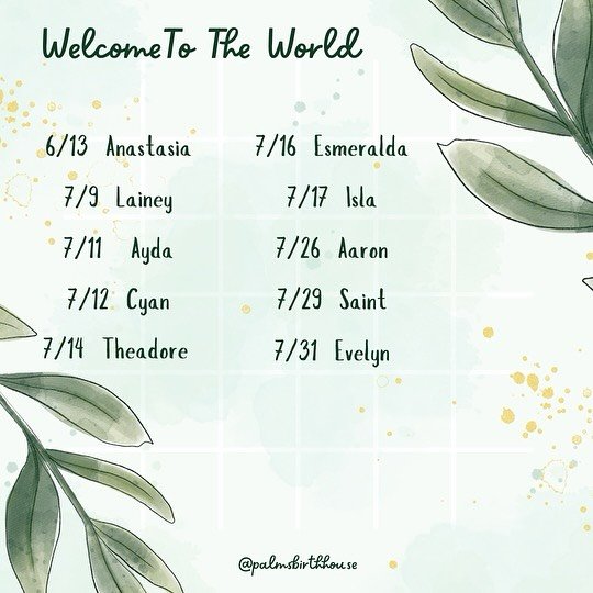 ❤️❤️❤️ Welcome to our June and July babies!