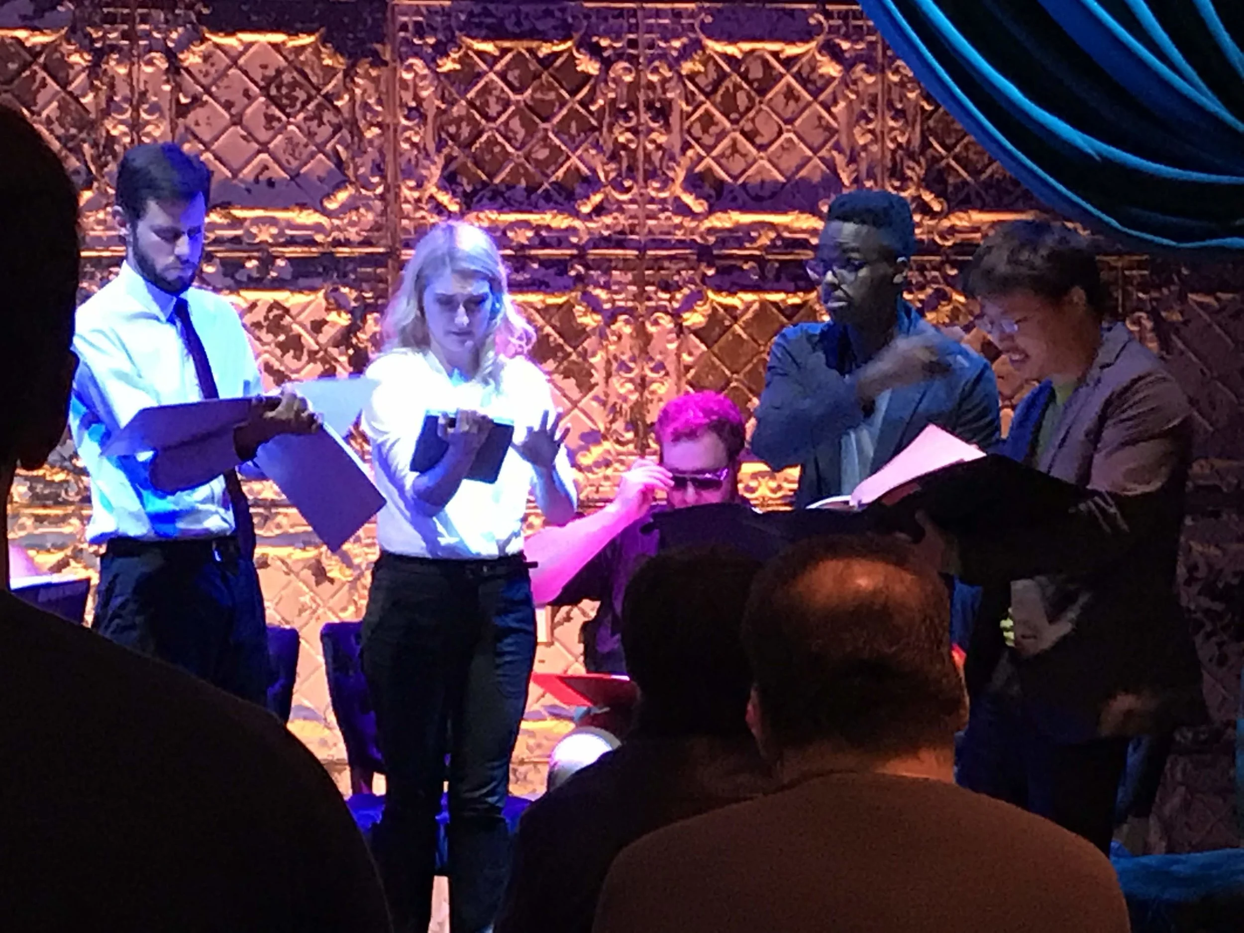 Gary Fields (HANS), Erin Long (KLAUS), Jonathan Alsop (THEO), Jin Kim (NINTENDO NAKATOMI)