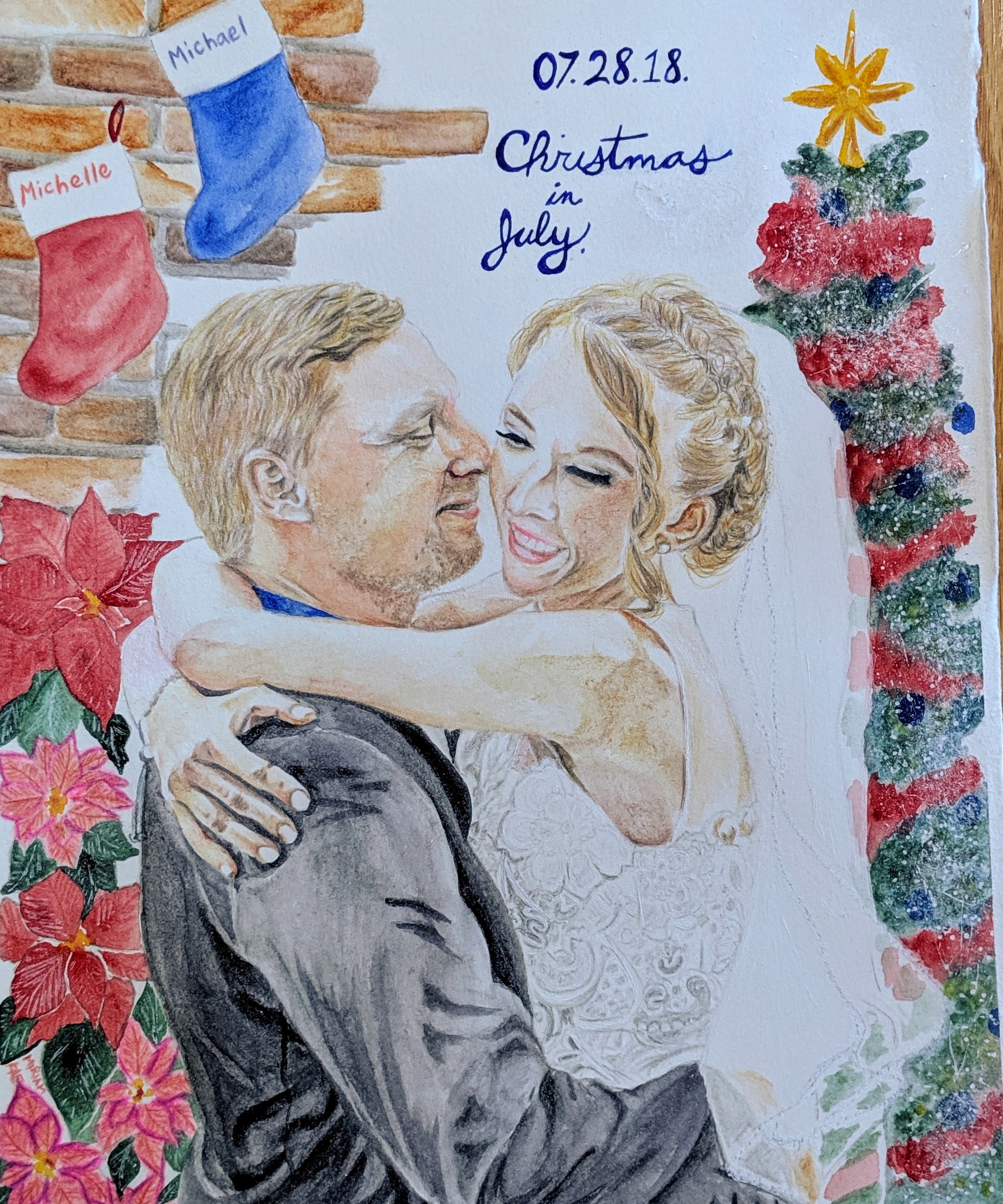 Christmas in July - 8" x 10"