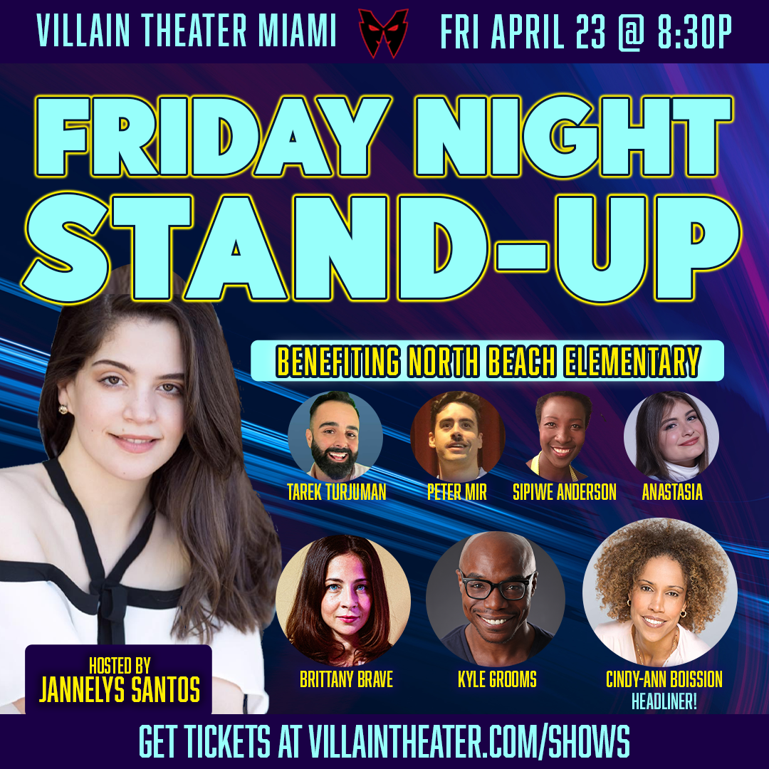 Livestream - Stand-Up Comedy Show at Villain Theater benefiting North Beach Elementary