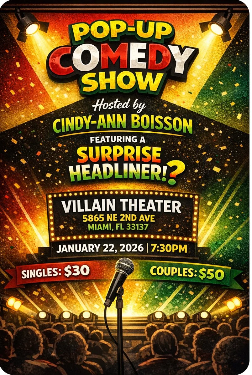 Pop-Up Comedy Show with Cindy-Ann Boisson