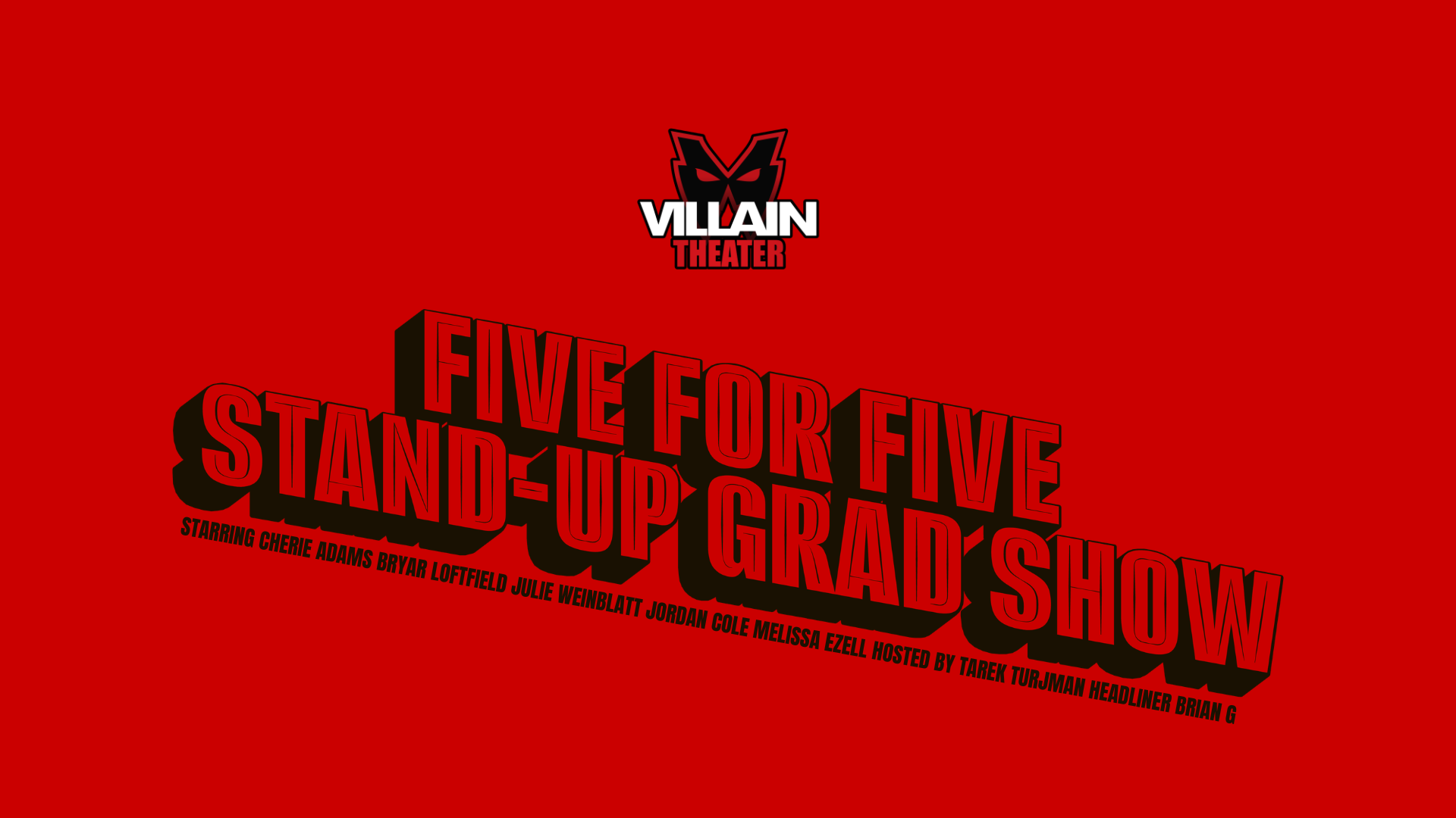 Five for Five Stand-Up Comedy Graduation Showcase