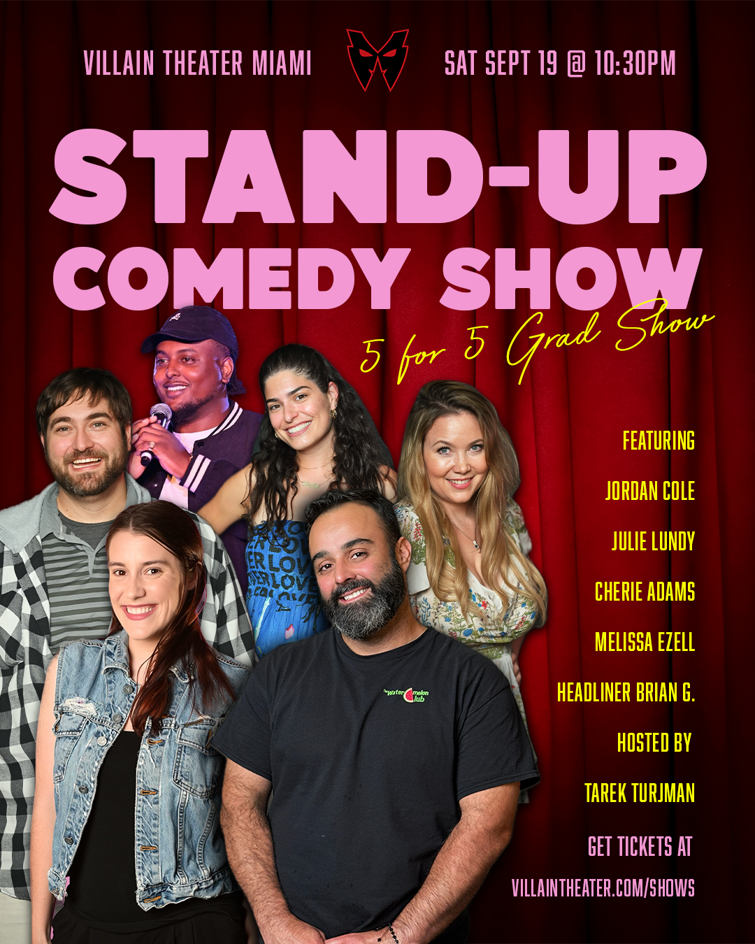 Five for Five Stand-Up Comedy Graduation Showcase