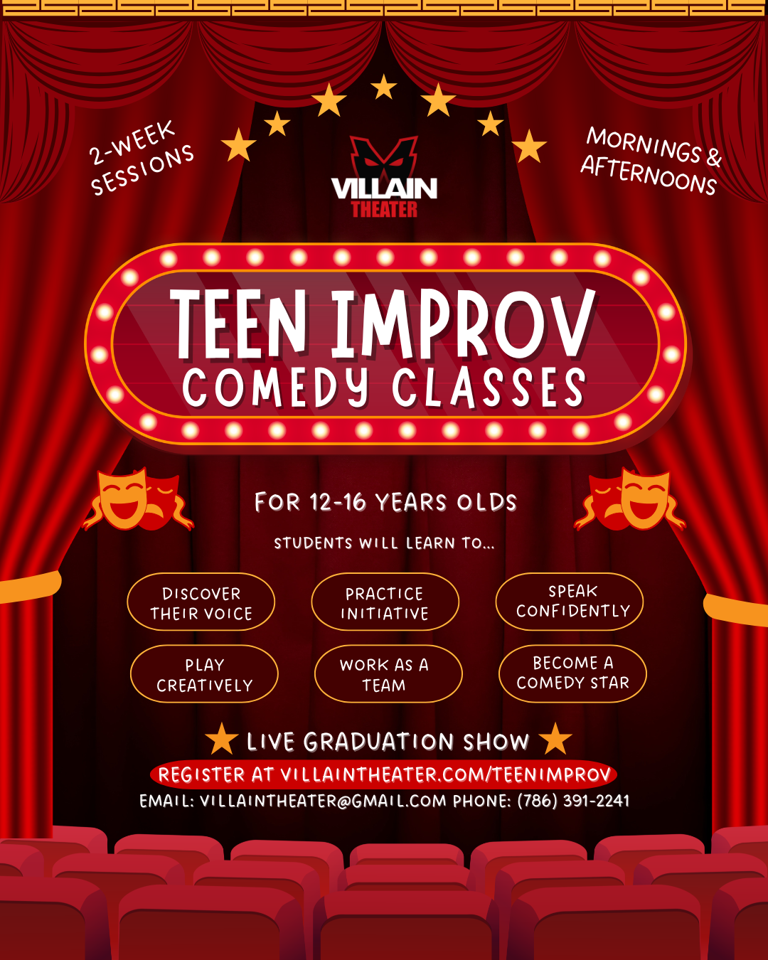 Teen Improv Comedy Class Session 1 - After School Session