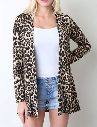 Leopard Print Cardigan