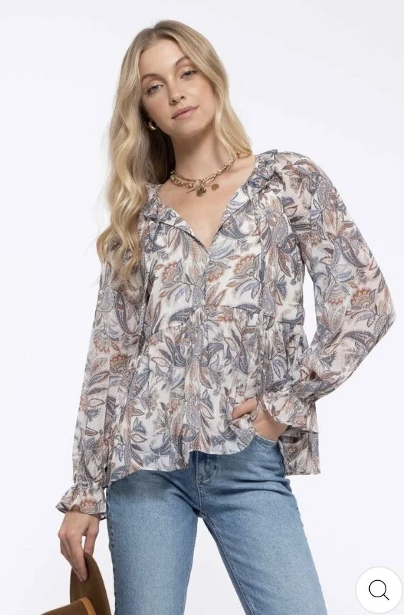 Boho printed top