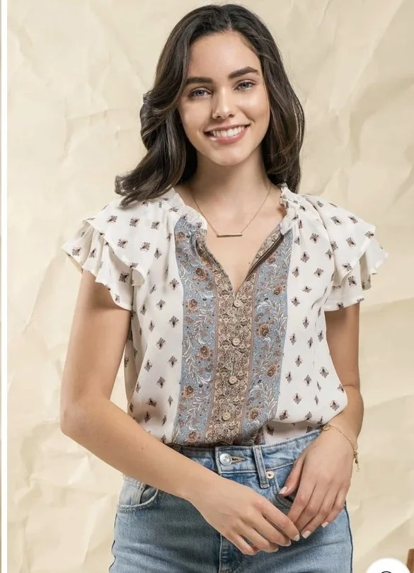 Sue Printed Top