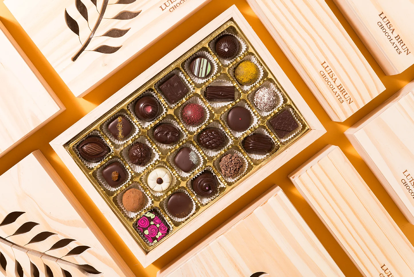Caja de Pino x 24 Chocolates