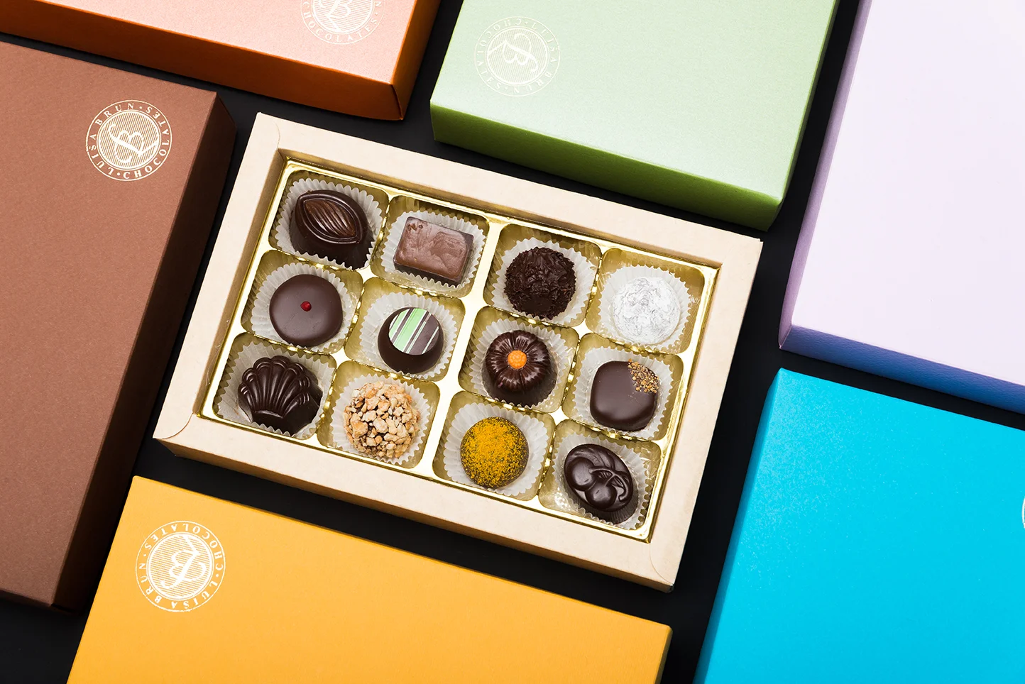 Caja Luisa Brun x 12 Chocolates