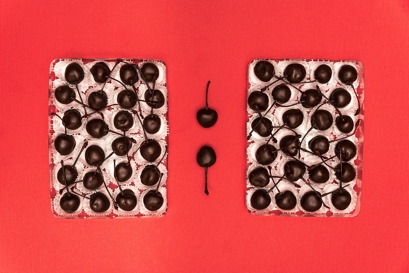 Cerezas Cubiertas de Chocolates