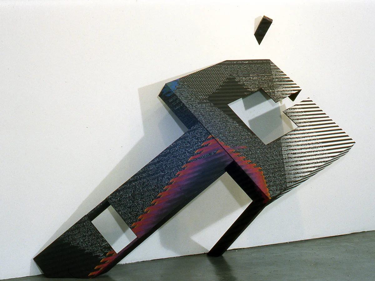 DOLMER wood, paper, mixed media 6’h x 12”w x 4”d 1988