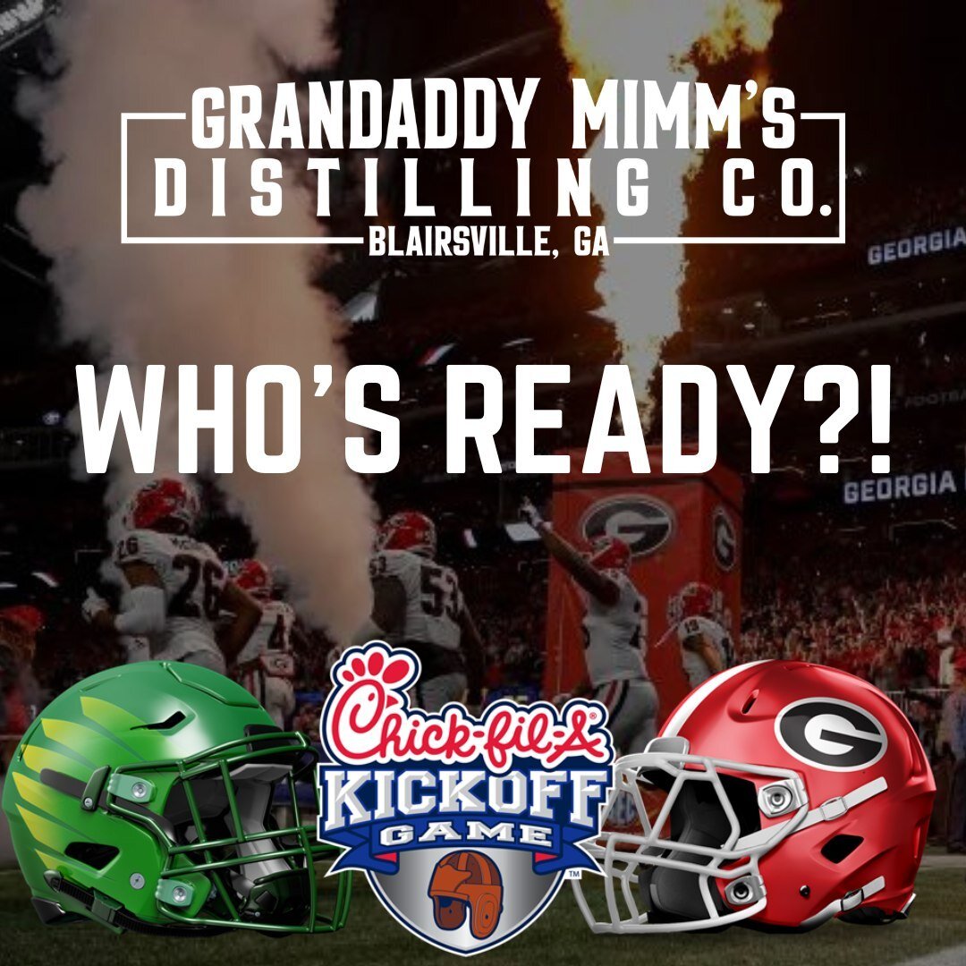 THIS SATURDAY. DAWG NATION, ARE YOU READY?! 🔴⚫️🐶🏈⁠
⁠
⁠
Come hang out with us all day Saturday! We've got:⁠
⁠
⁠
🎟️ Distillery Tours 12-5 PM⁠
🥃 Moonshine, Whiskey, Vodka Tastings 11A-6P⁠
🍹 GDM Mixed Drinks ALL DAY⁠
❄️ Moonshine Slushies  ALL DAY⁠