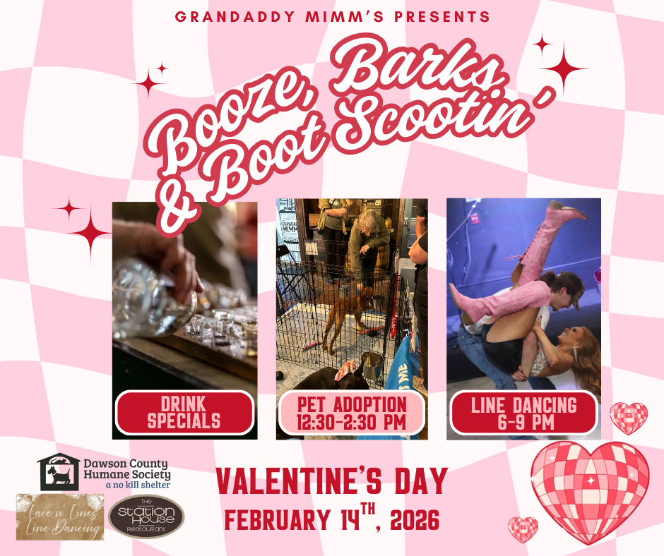 BOOZE, BARKS &amp; BOOT SCOOTIN': DAWSONVILLE