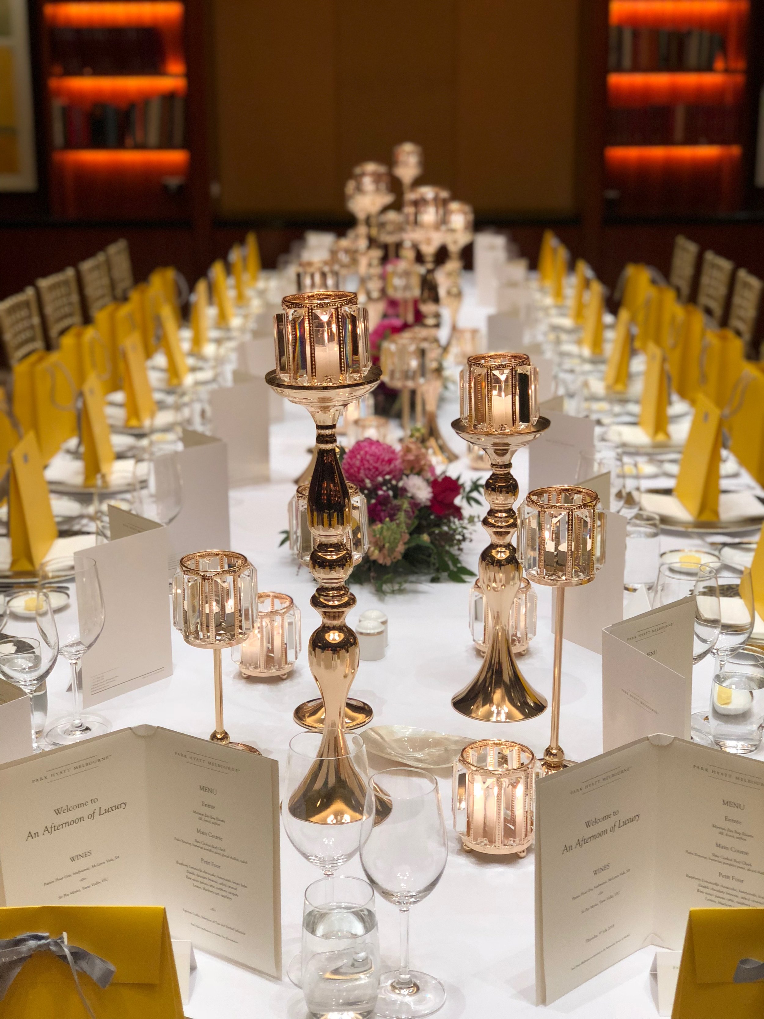 Wedding venue, the Library, at Park Hyatt Melbourne