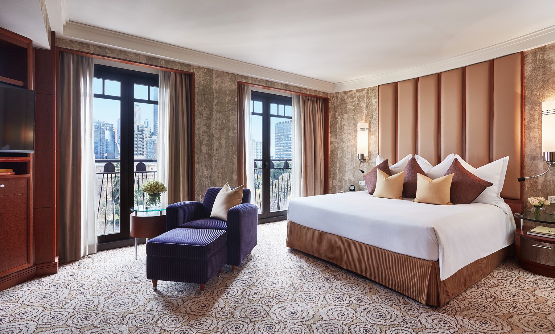 Bedroom in Diplomat Suite at Park Hyatt Melbourne hotel