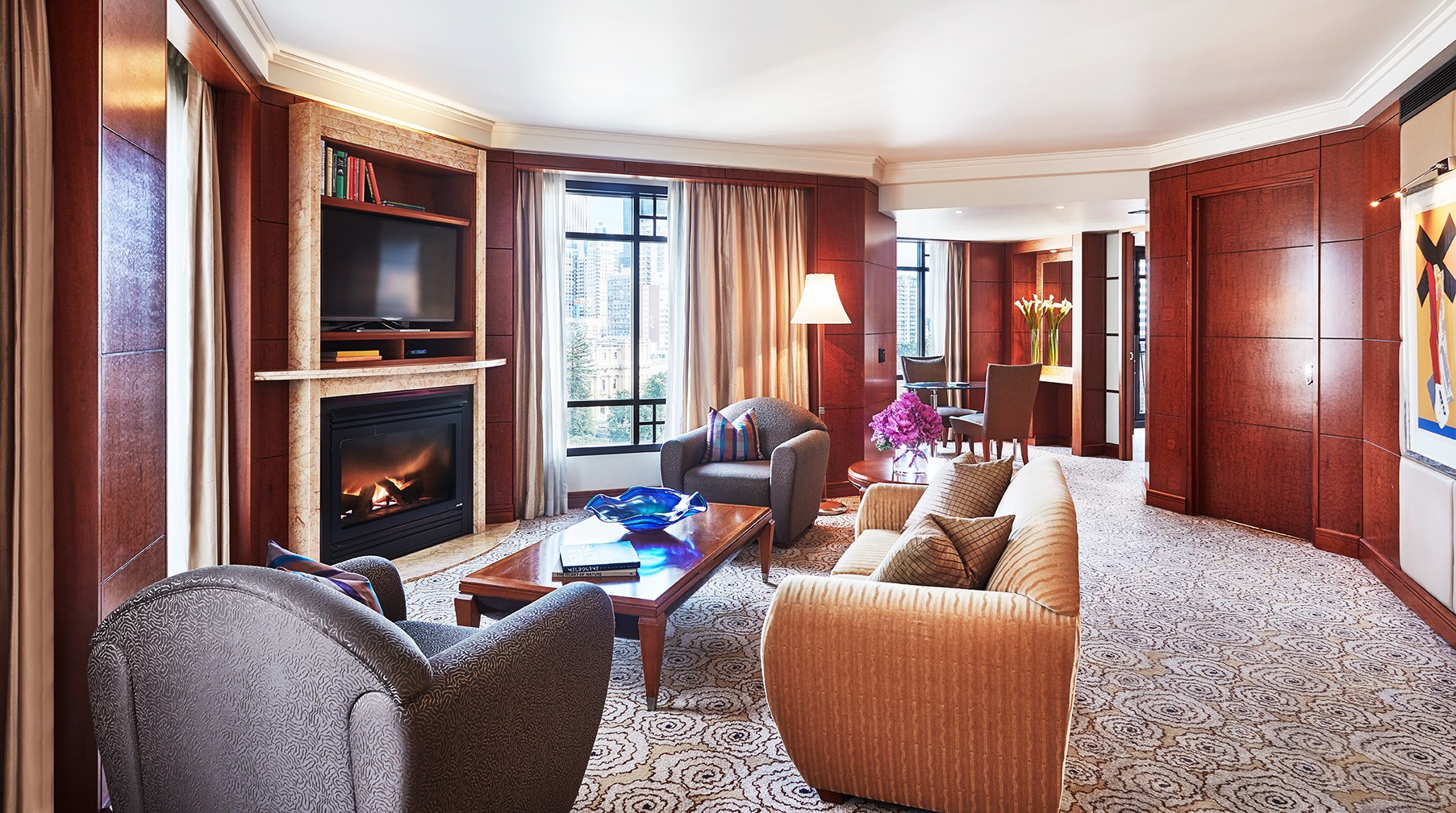 Living Room in Diplomat Suite at Park Hyatt Melbourne hotel