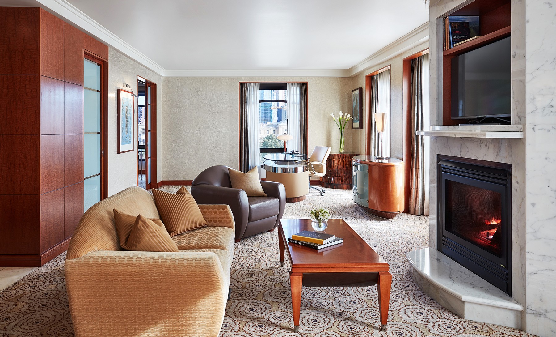 Living Room in Ambassador Suite at Park Hyatt Melbourne hotel