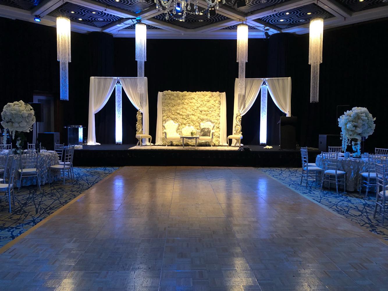 Wedding reception with dancefloor in Grand Ballroom at Hyatt Regency Perth