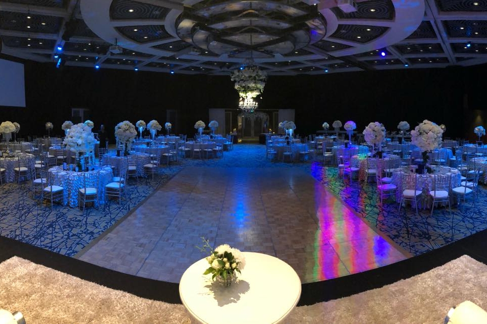 Wedding reception in Grand Ballroom at Hyatt Regency Perth