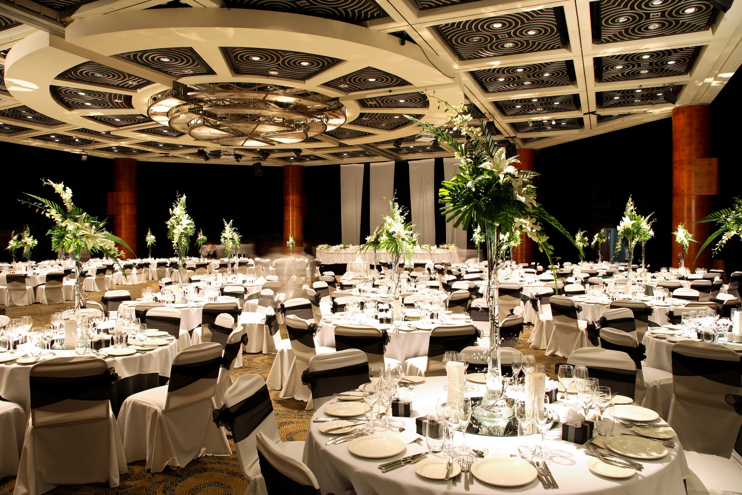 Wedding reception in Grand Ballroom at Hyatt Regency Perth