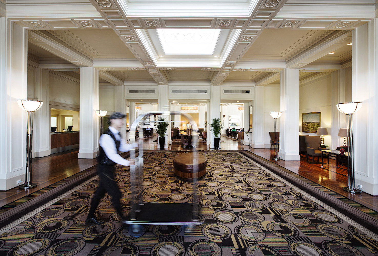 Lobby at Hyatt Hotel Canberra