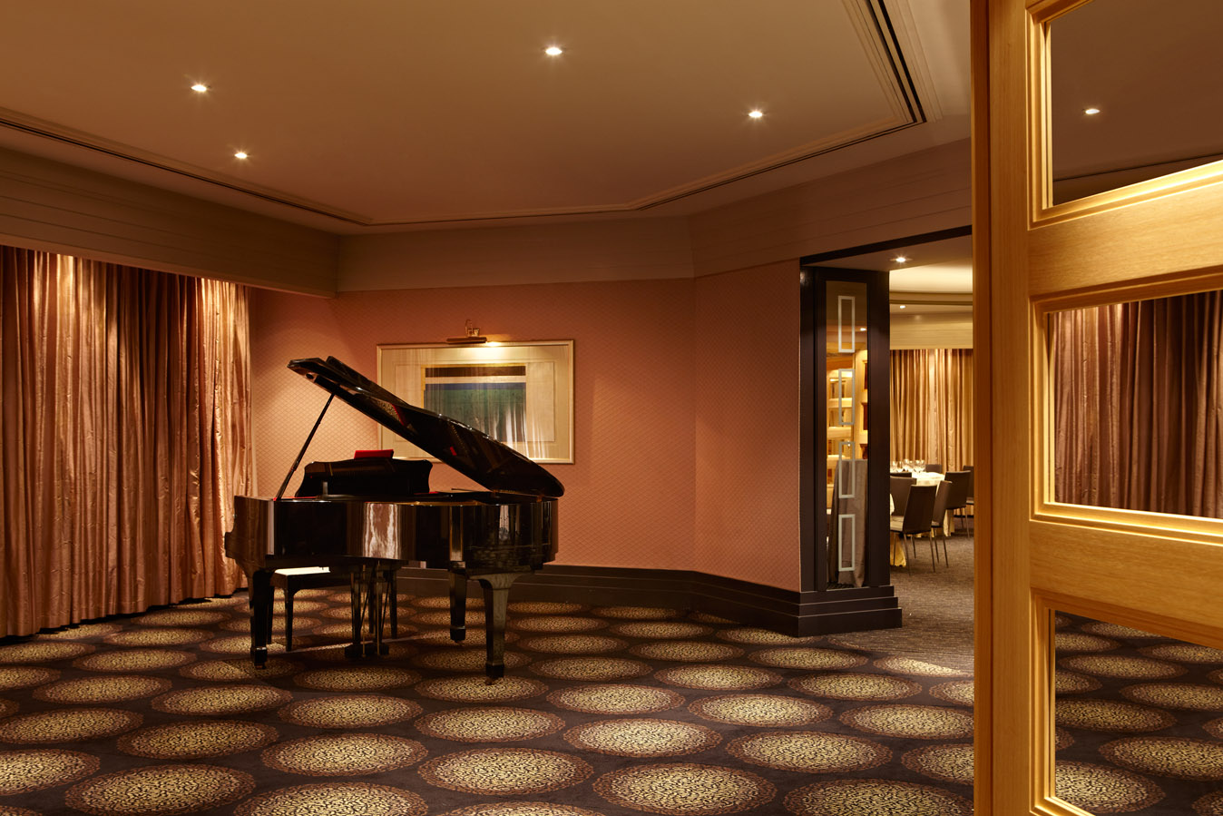 Piano at wedding reception venue Gershwin's at Hyatt Regency Perth
