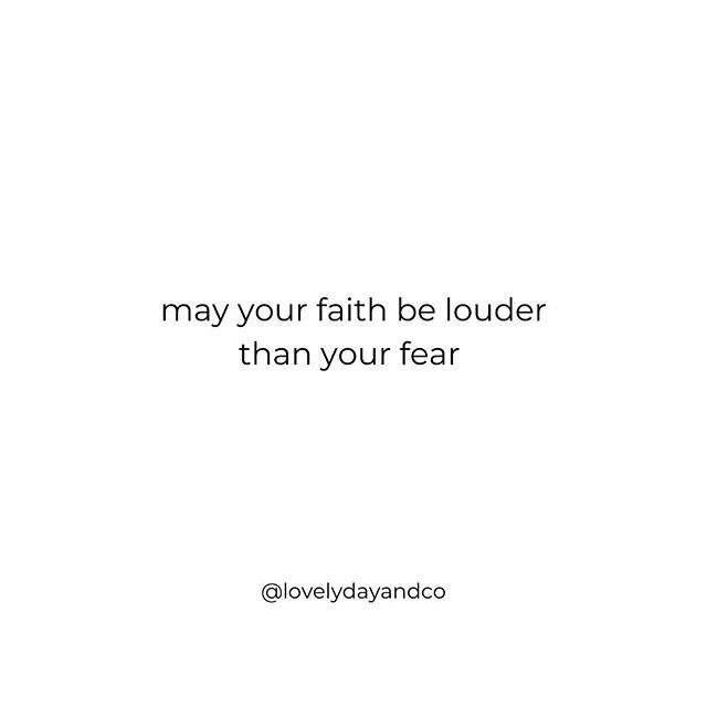 Fear says, &ldquo;I am going to do it wrong.&rdquo;⁣⁣
Faith says, &ldquo;Yes and there is grace for that. You will learn and do better.&rdquo;⁣⁣
⁣⁣
Fear says, &ldquo;But I don&rsquo;t know where to start.&rdquo;⁣⁣
Faith says, &ldquo;There are so many