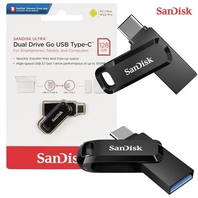 SanDisk Ultra Dual Drive Go - USB flash drive - 128 GB