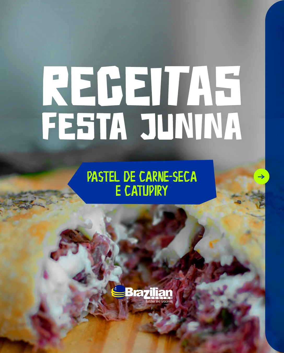 Pastel de Carne Seca com Catupiry - Receitas BC 
