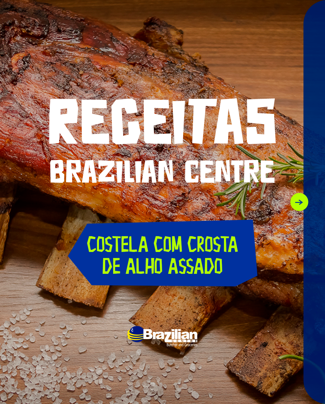 Costela com crosta de Alho Assado  - Receitas BC   