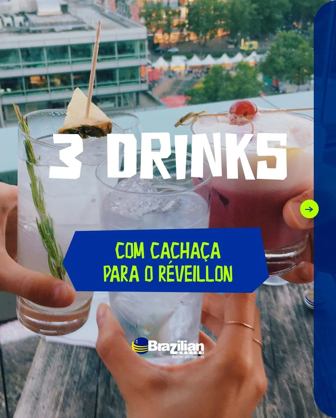 3 Drinks com cachaça - Receitas BC 