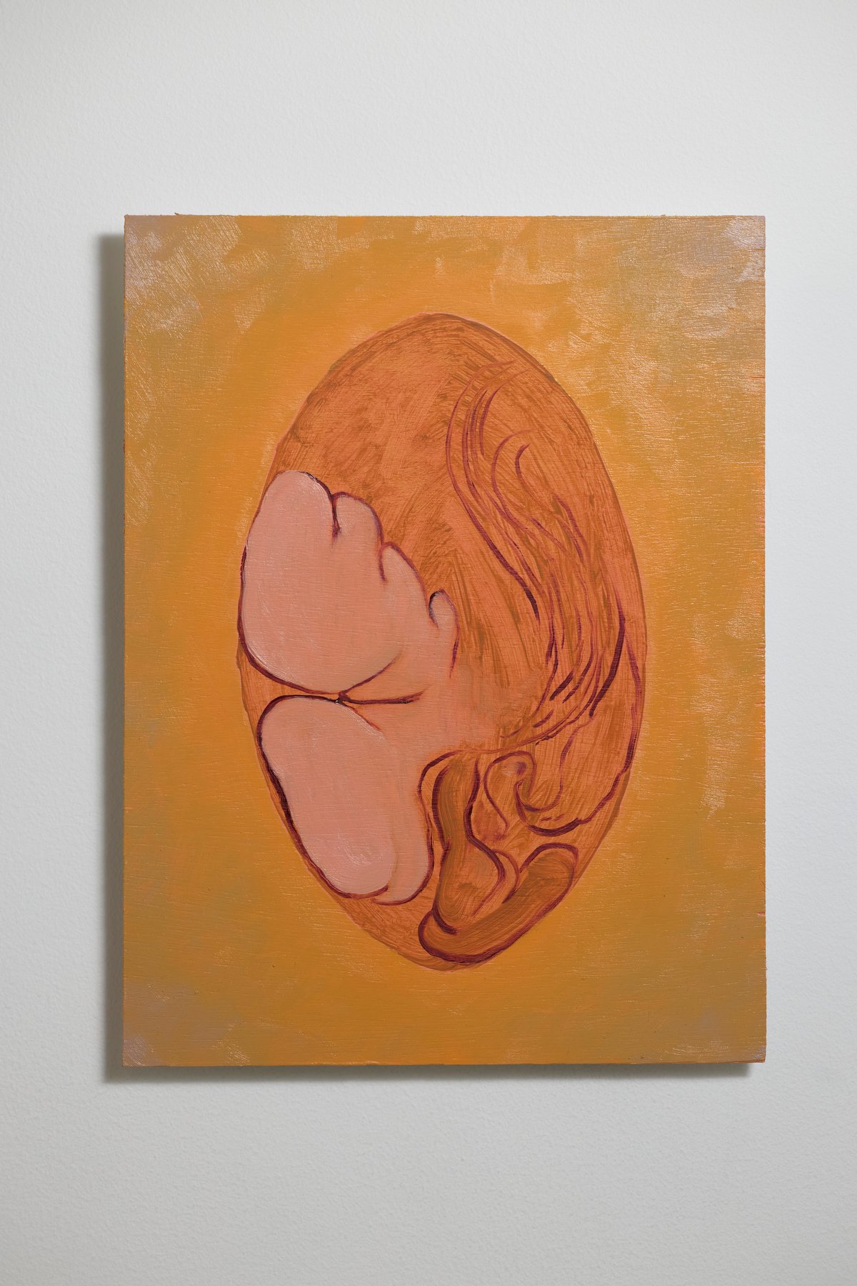  Untitled thought 5, 2025  oil on board   33 × 25 cm  installation shot by Andrew Sikorski 