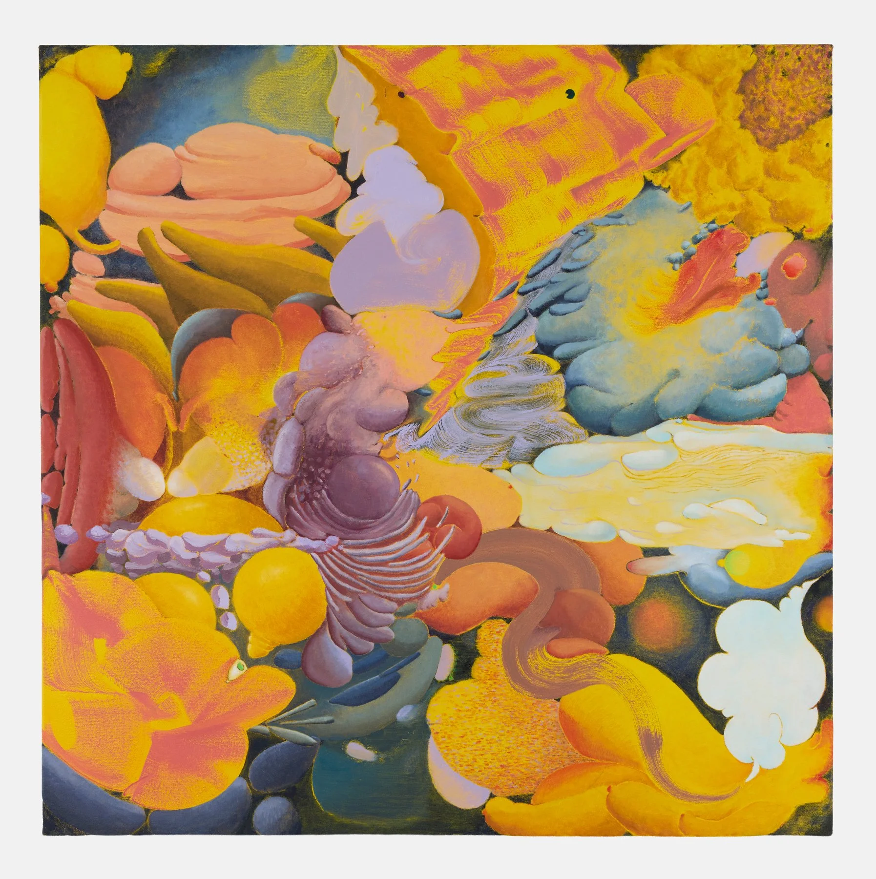  In the hellebores, 2024  oil on canvas   102 × 107 cm  photograph by Andrew Sikorski  private collection 