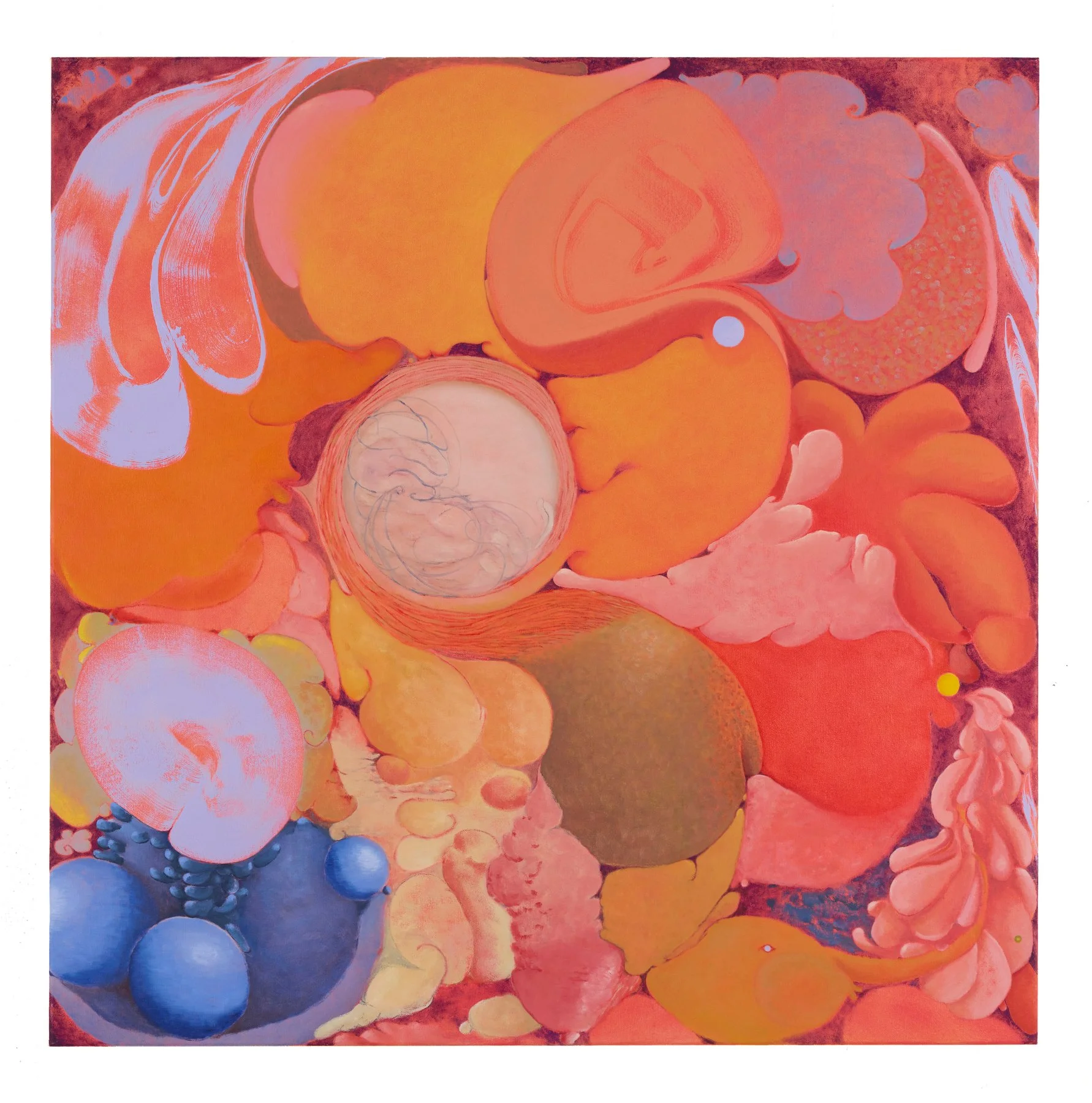  To swim inside, 2024  oil on canvas  102 × 102 cm  photograph by Andrew Sikorski 