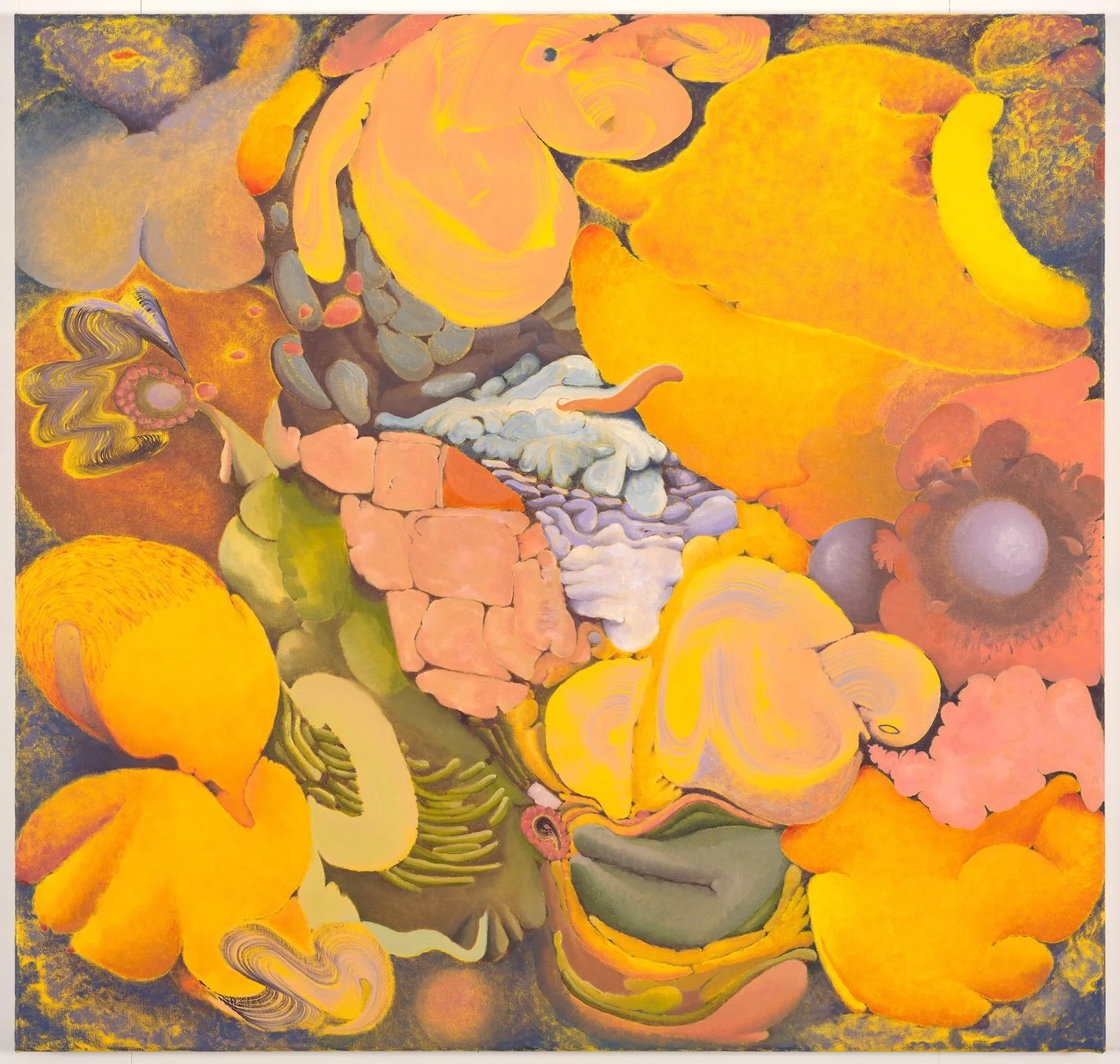  of mouth and mind, 2024  oil on canvas  102 × 102 cm  photograph by Andrew Sikorski  private collection 