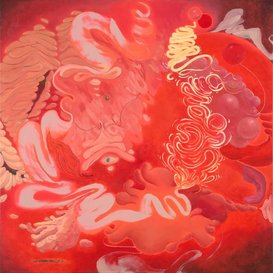  Night Jar, 2024  oil on canvas  122 × 122 cm  photograph by Steven Best 